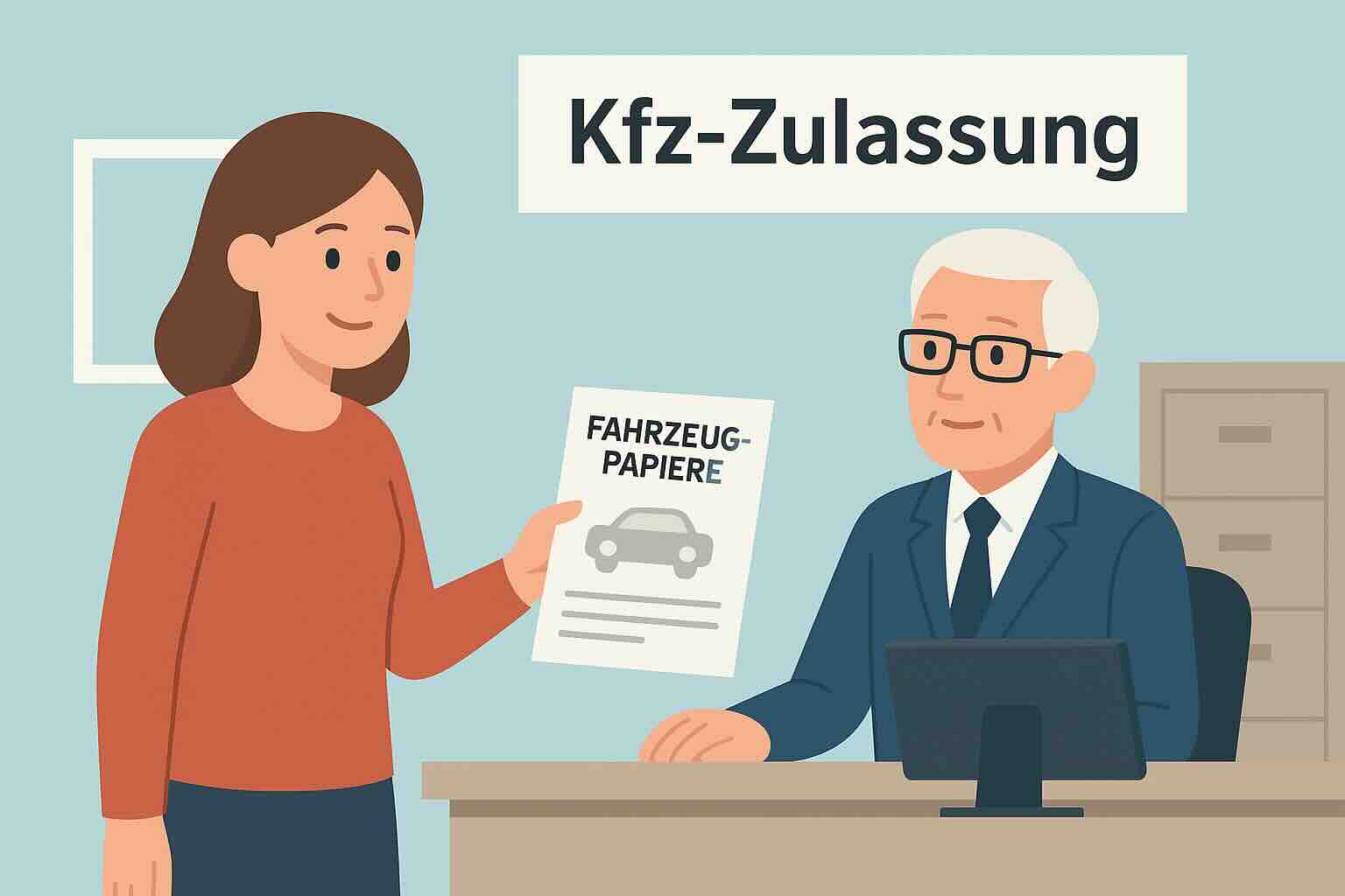Kfz-Zulassung oder Ummeldung beim Strassenverkehrsamt
