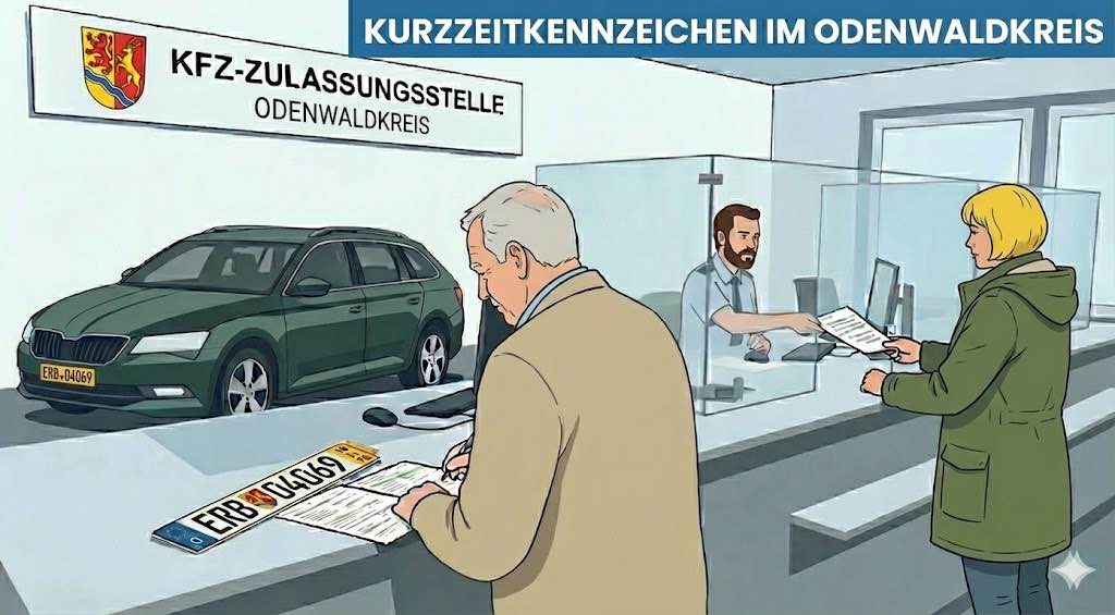 Kurzzeitkennzeichen im Odenwaldkreis