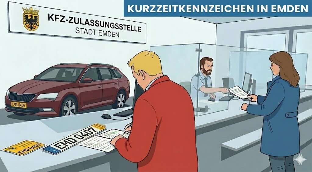 Kurzzeitkennzeichen in Emden