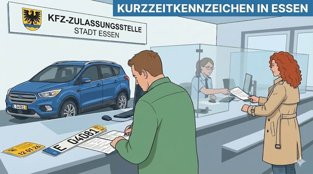 Kurzzeitkennzeichen in Essen