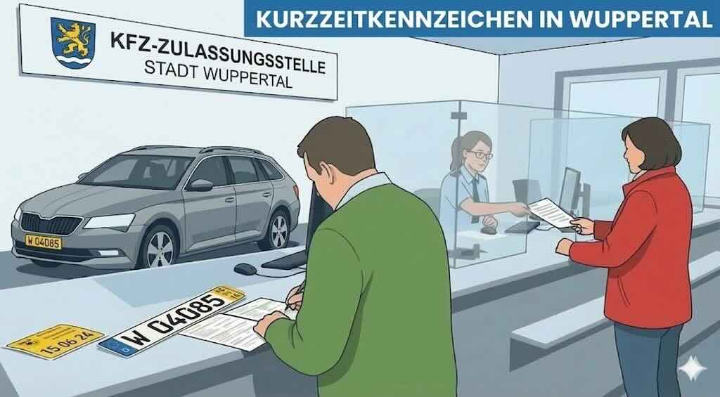 Kurzzeitkennzeichen in Stadt Wuppertal