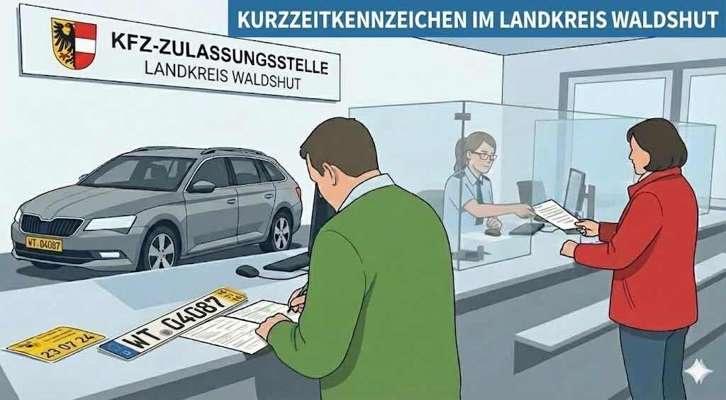 Kurzzeitkennzeichen in Waldshut-Tiengen