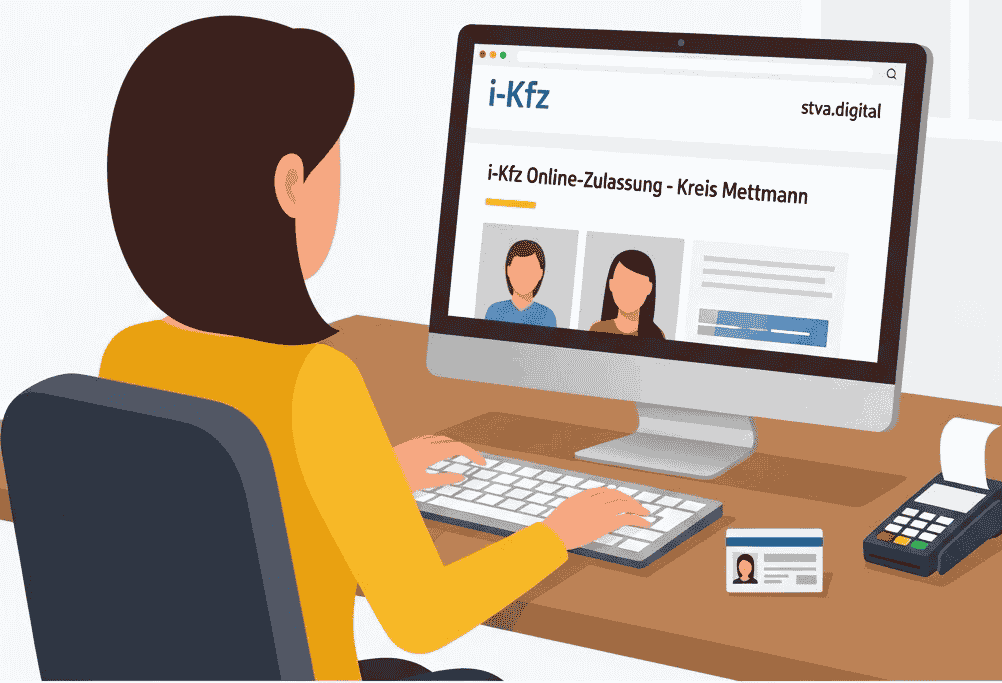 Online Zulassung für Kreis Mettmann