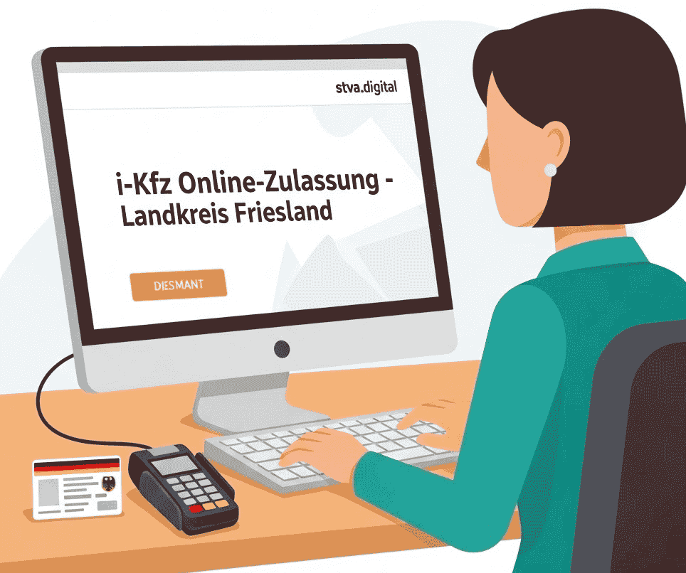 Online Zulassung für Landkreis Friesland