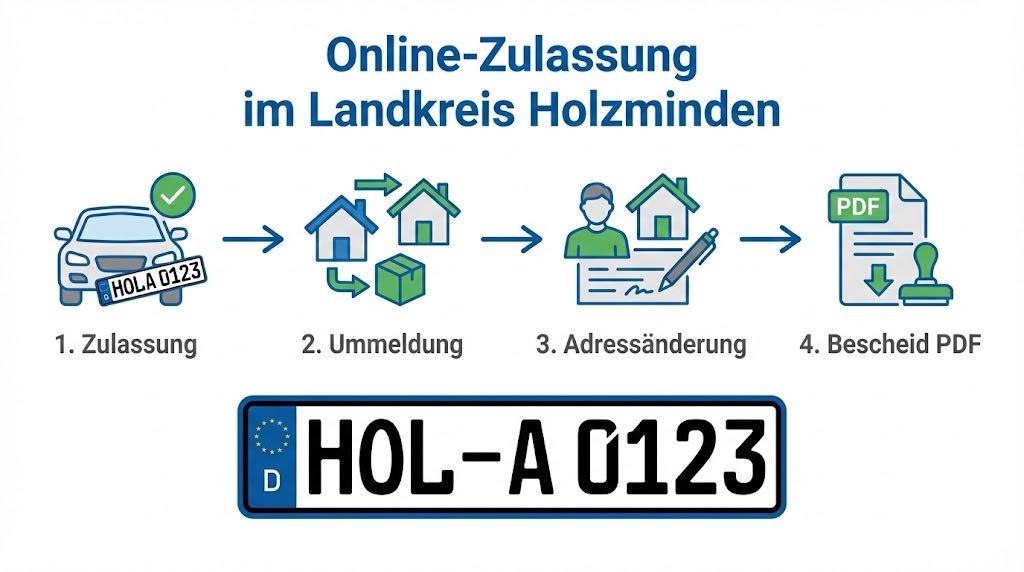 Online-Zulassung im Landkreis Holzminden