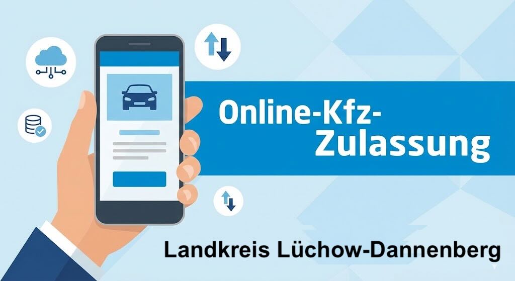 Online Zulassungsverfahren wie Zulassung, Ummeldung, Adressänderung oder Wiederzulassung im Landkreis Lüchow-Dannenberg