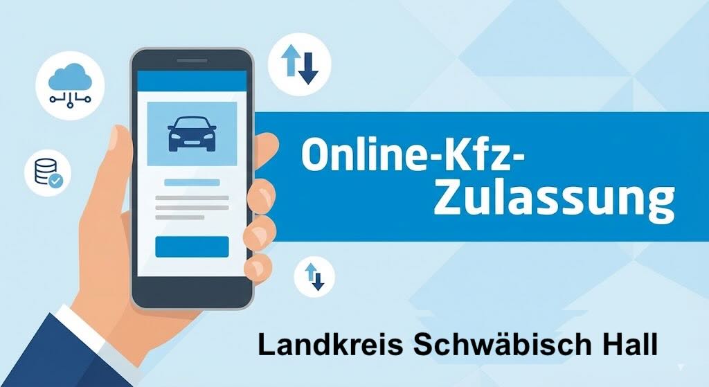 Online Zulassungsverfahren wie Zulassung, Ummeldung, Adressänderung oder Wiederzulassung im Landkreis Schwäbisch Hall