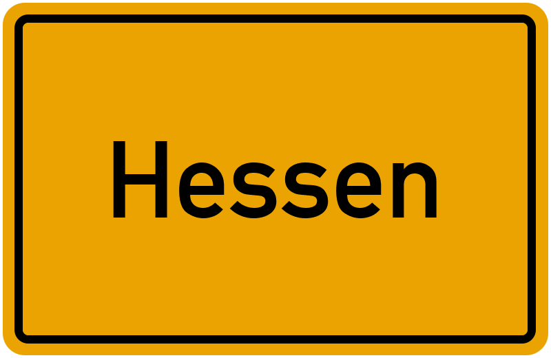 Ortsschild Hessen