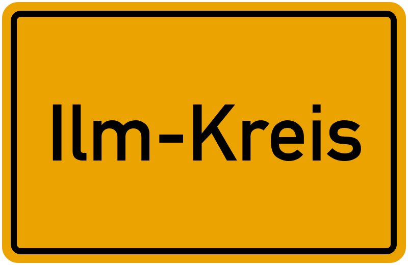 Ortsschild Ilm-Kreis