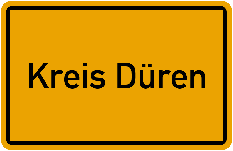 Ortsschild Kreis Düren