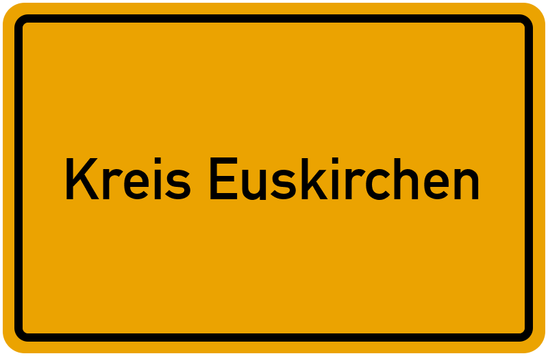 Ortsschild Kreis Euskirchen