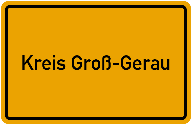 Ortsschild Kreis Groß-Gerau