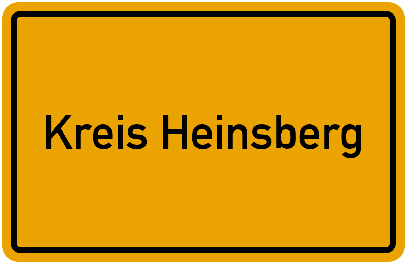 Ortsschild Kreis Heinsberg