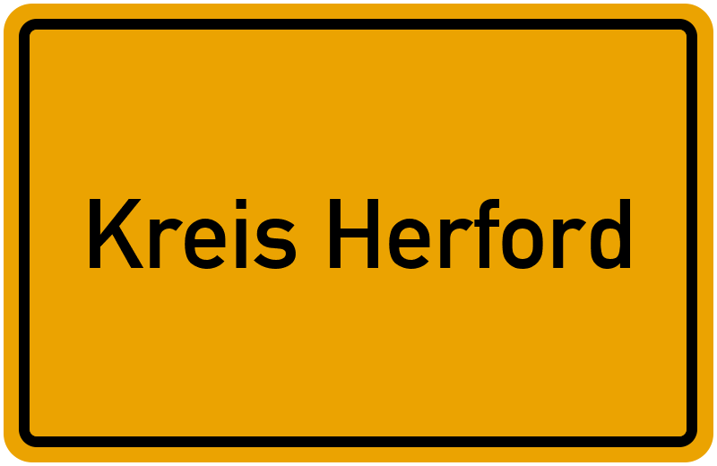 Ortsschild Kreis Herford