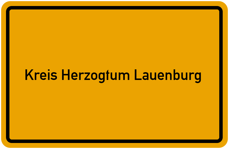 Ortsschild Kreis Herzogtum Lauenburg