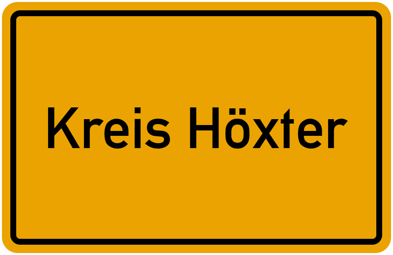Ortsschild Kreis Höxter