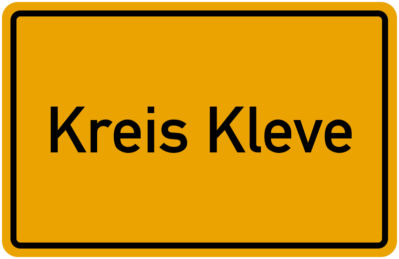 Ortsschild Kreis Kleve