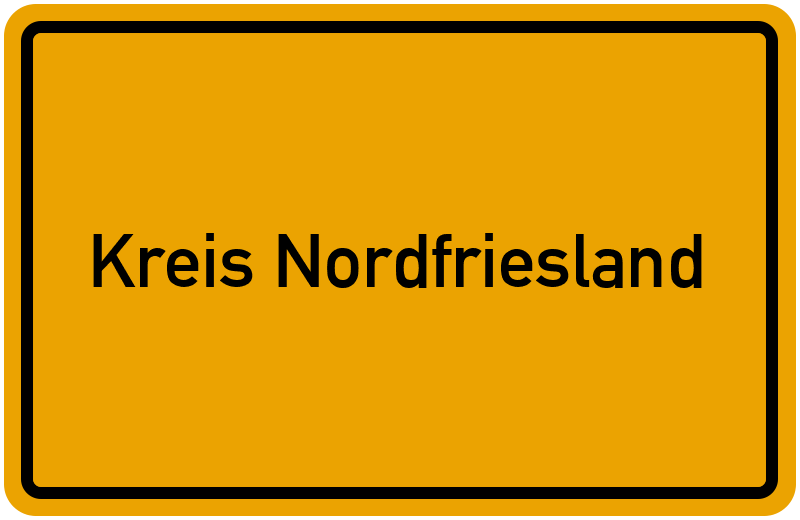 Ortsschild Kreis Nordfriesland