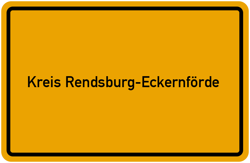 Ortsschild Kreis Rendsburg-Eckernförde