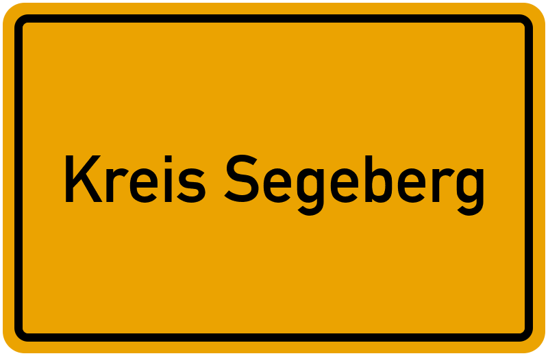Ortsschild Kreis Segeberg