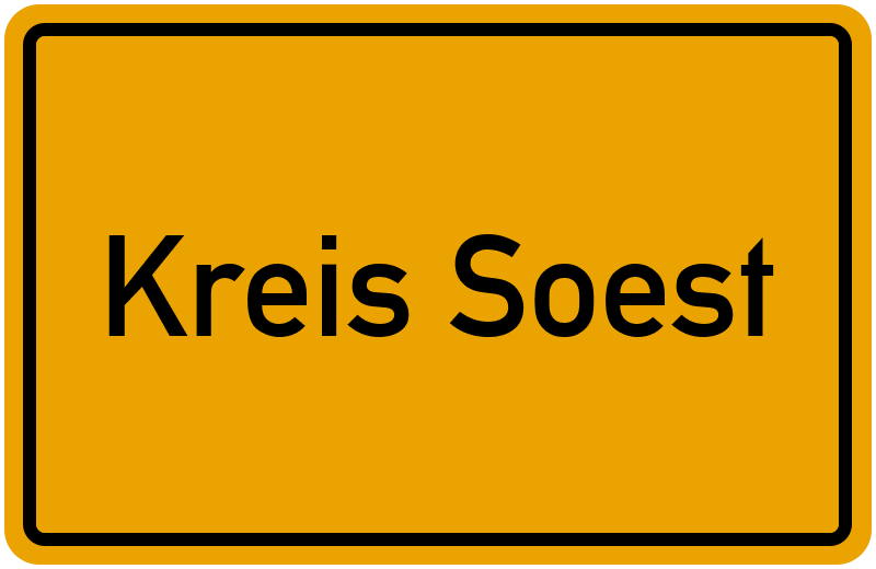 Ortsschild Kreis Soest