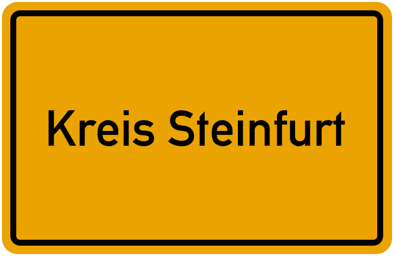 Ortsschild Kreis Steinfurt