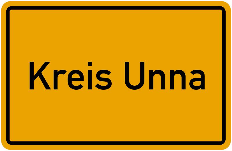 Ortsschild Kreis Unna