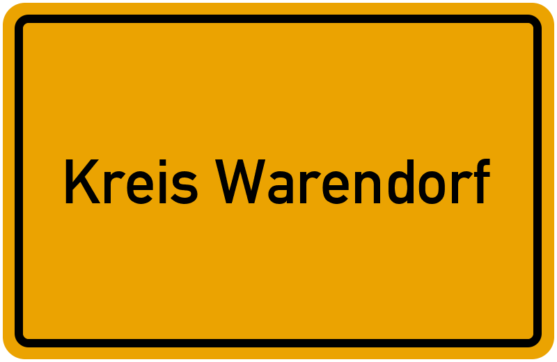 Ortsschild Kreis Warendorf