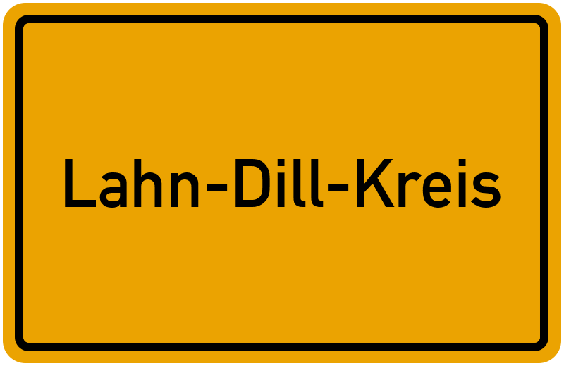 Ortsschild Lahn-Dill-Kreis