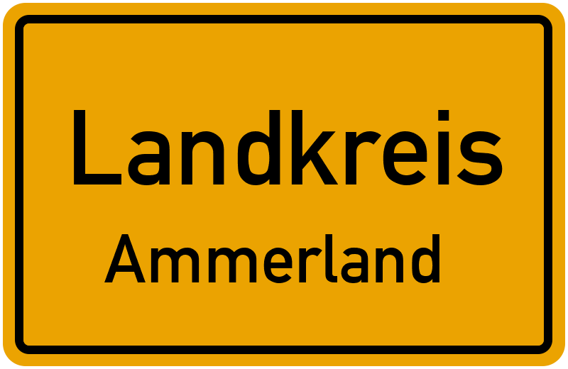 Ortsschild Landkreis Ammerland