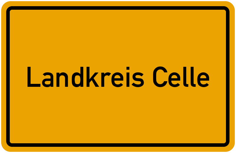 Ortsschild Landkreis Celle