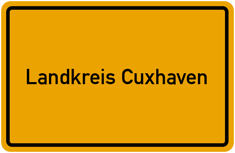 Ortsschild Landkreis Cuxhaven