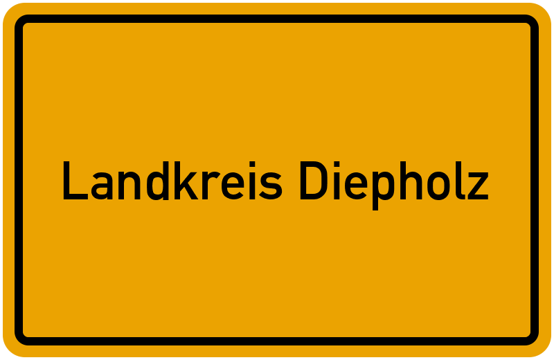Ortsschild Landkreis Diepholz