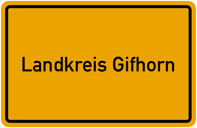 Ortsschild Landkreis Gifhorn