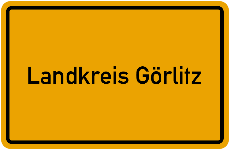 Ortsschild Landkreis Görlitz