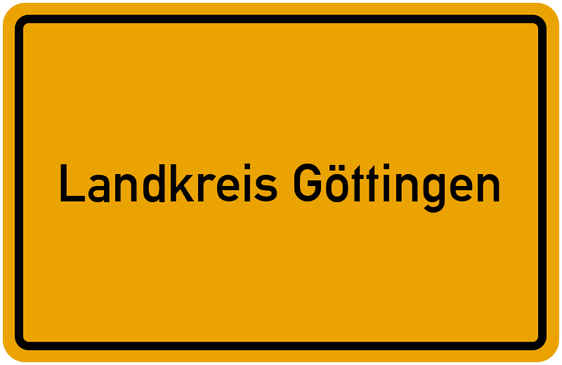 Ortsschild Landkreis Göttingen