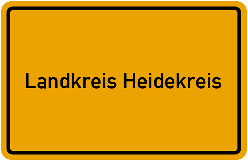 Ortsschild Landkreis Heidekreis