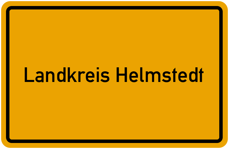Ortsschild Landkreis Helmstedt