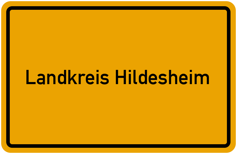 Ortsschild Landkreis Hildesheim
