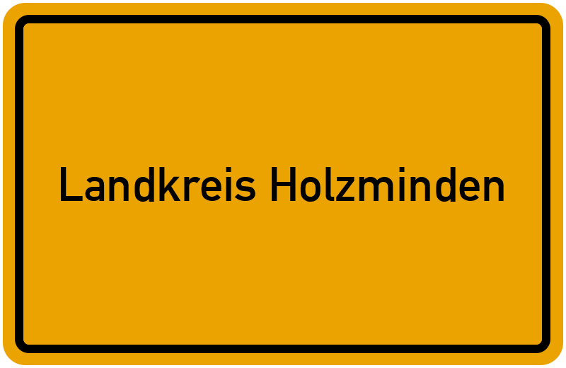 Ortsschild Landkreis Holzminden