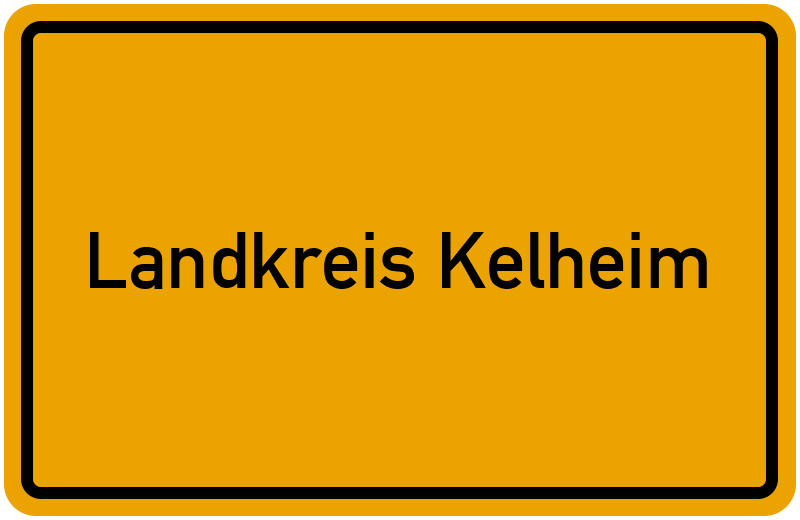 Ortsschild Landkreis Kelheim