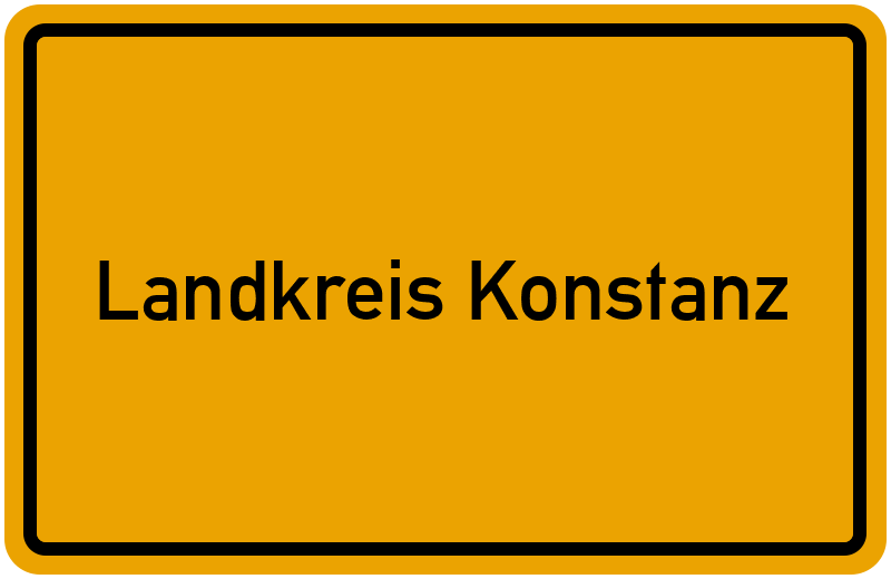 Ortsschild Landkreis Konstanz