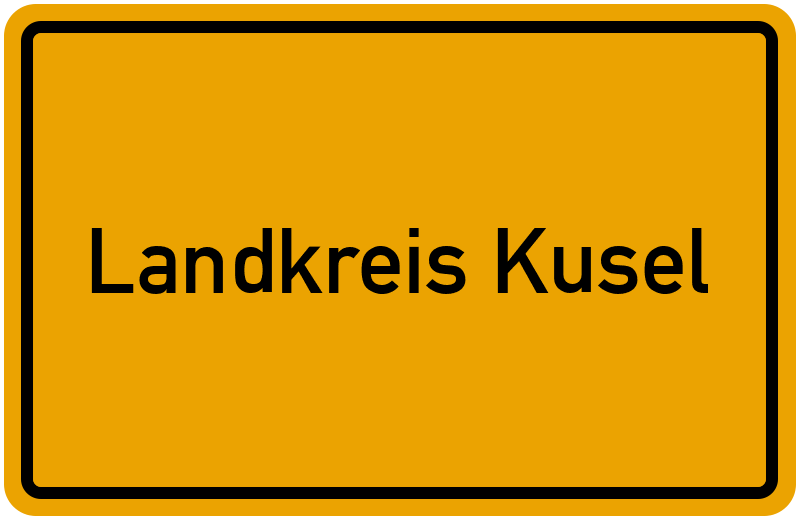 Ortsschild Landkreis Kusel