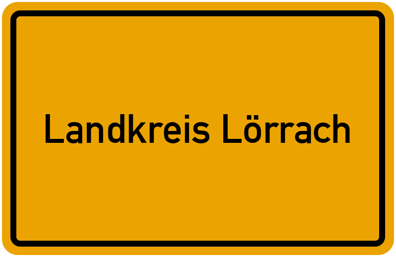Ortsschild Landkreis Lörrach