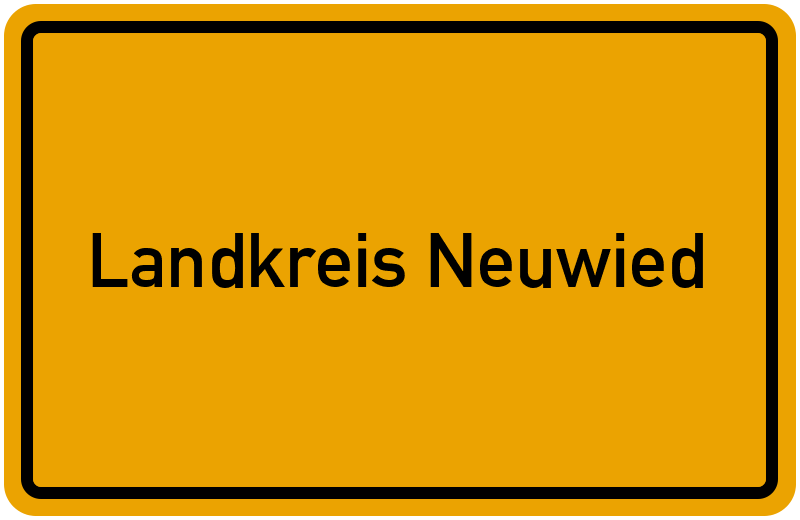 Ortsschild Landkreis Neuwied