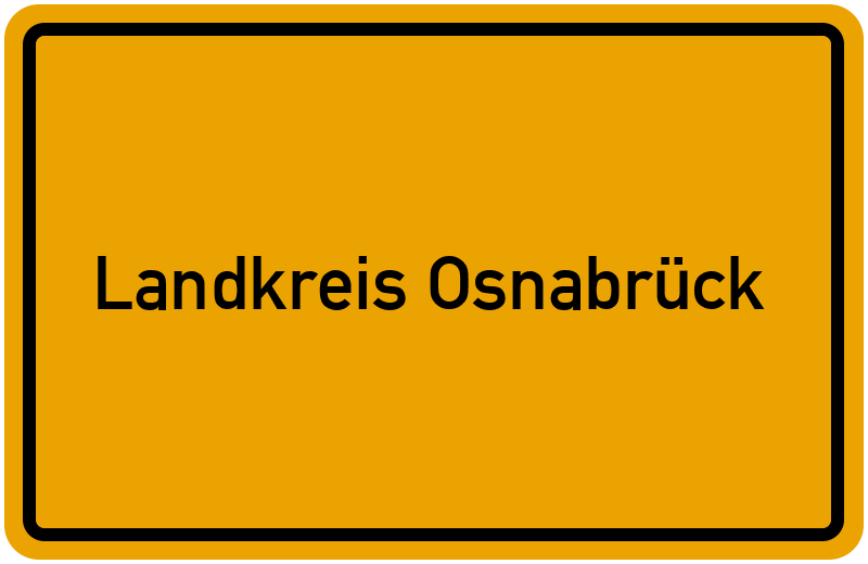 Ortsschild Landkreis Osnabrück