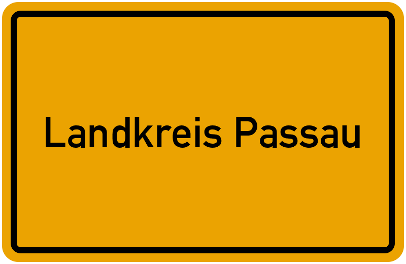 Ortsschild Landkreis Passau