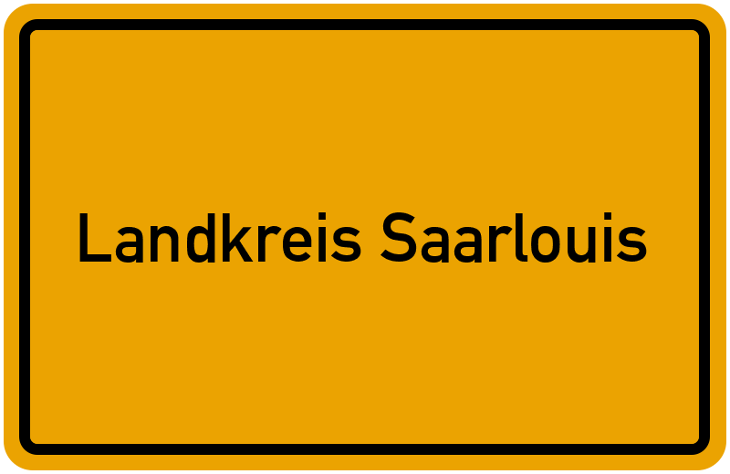 Ortsschild Landkreis Saarlouis