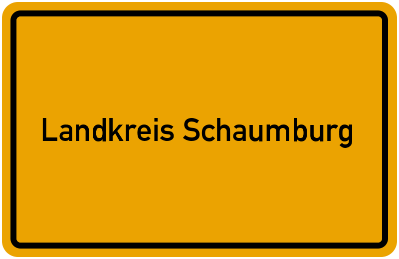 Ortsschild Landkreis Schaumburg