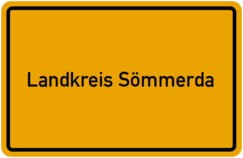 Ortsschild Landkreis Sömmerda